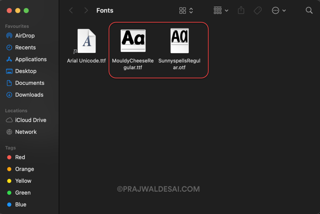 Verify Fonts Installation on Mac Devices