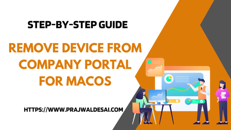 Remove Device from Company Portal for macOS