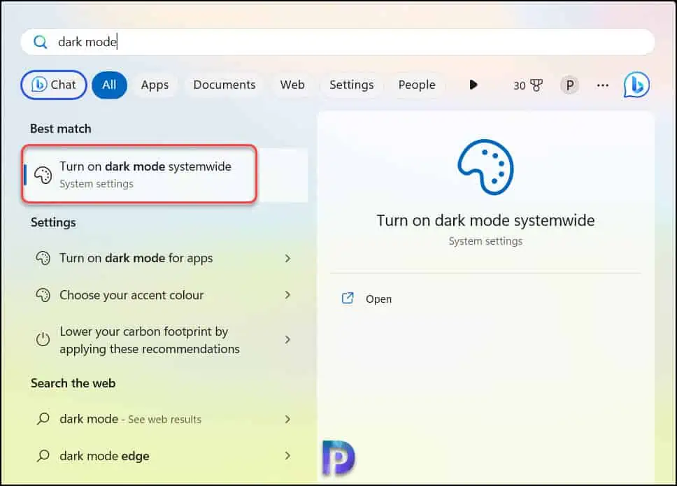 Automatically Activate Microsoft Office Dark Mode
