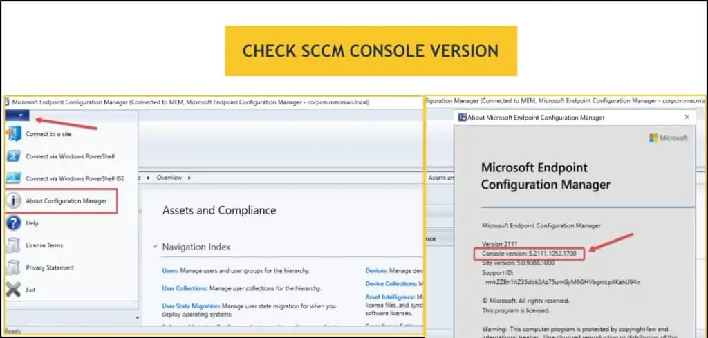How to Check SCCM Console Version