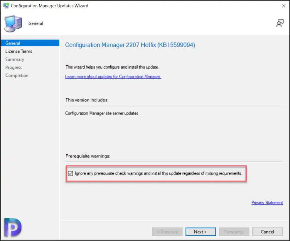 Install ConfigMgr Hotfix KB15599094 NTLM Client Installation Update
