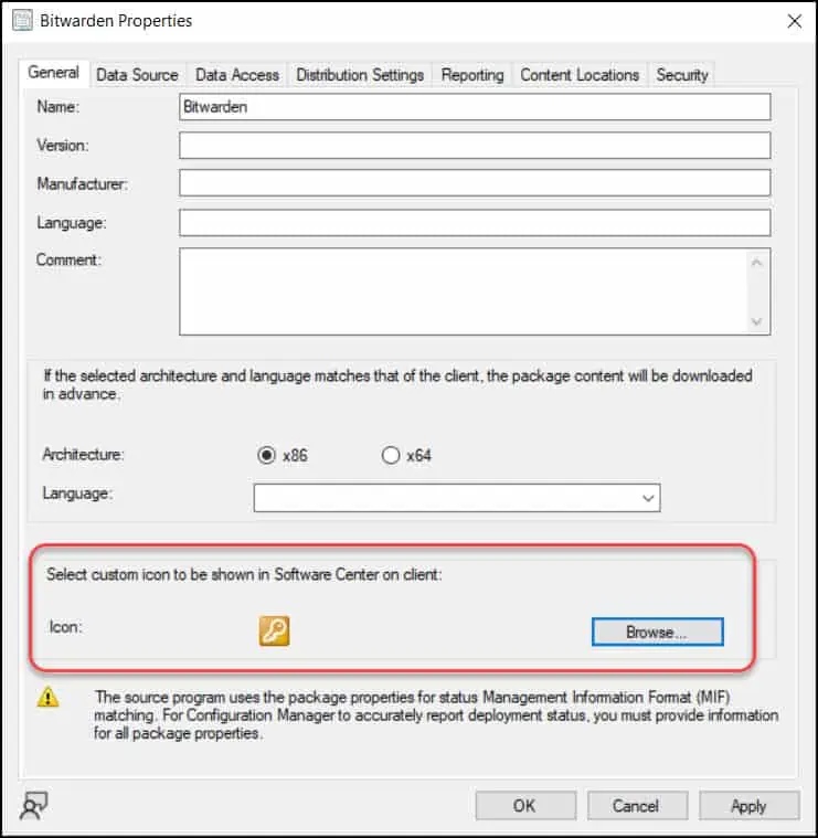 Icon Support for Packages - Configuration Manager 2203 New Features