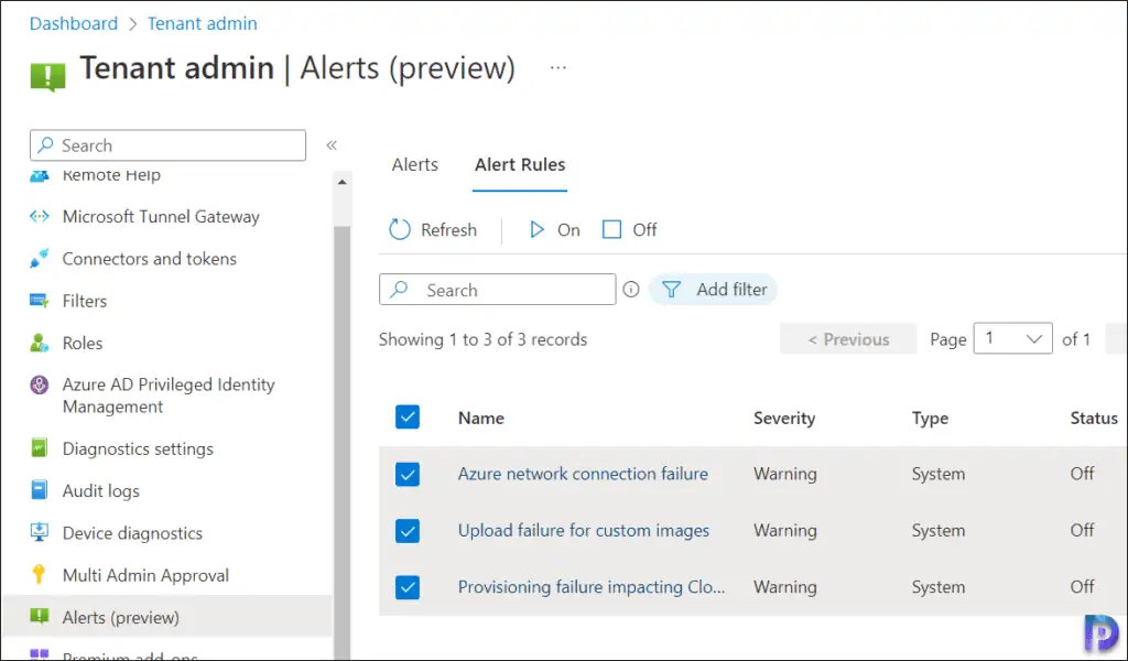 Configure Alerts for Windows 365 Cloud PCs in Intune