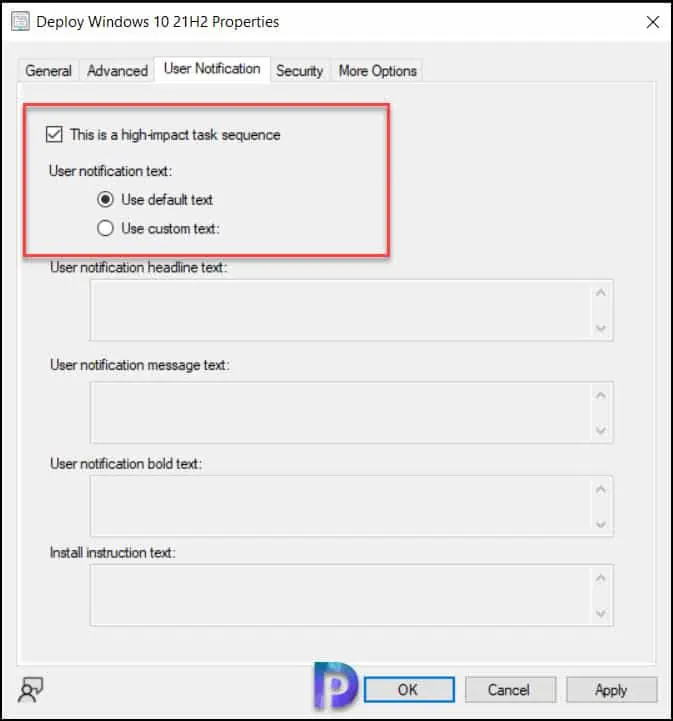 Set a SCCM Task Sequence as high-impact | Configure High-Impact Task Sequence Settings in SCCM