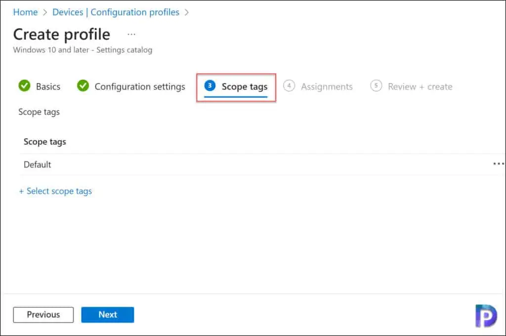 Intune Scope Tags