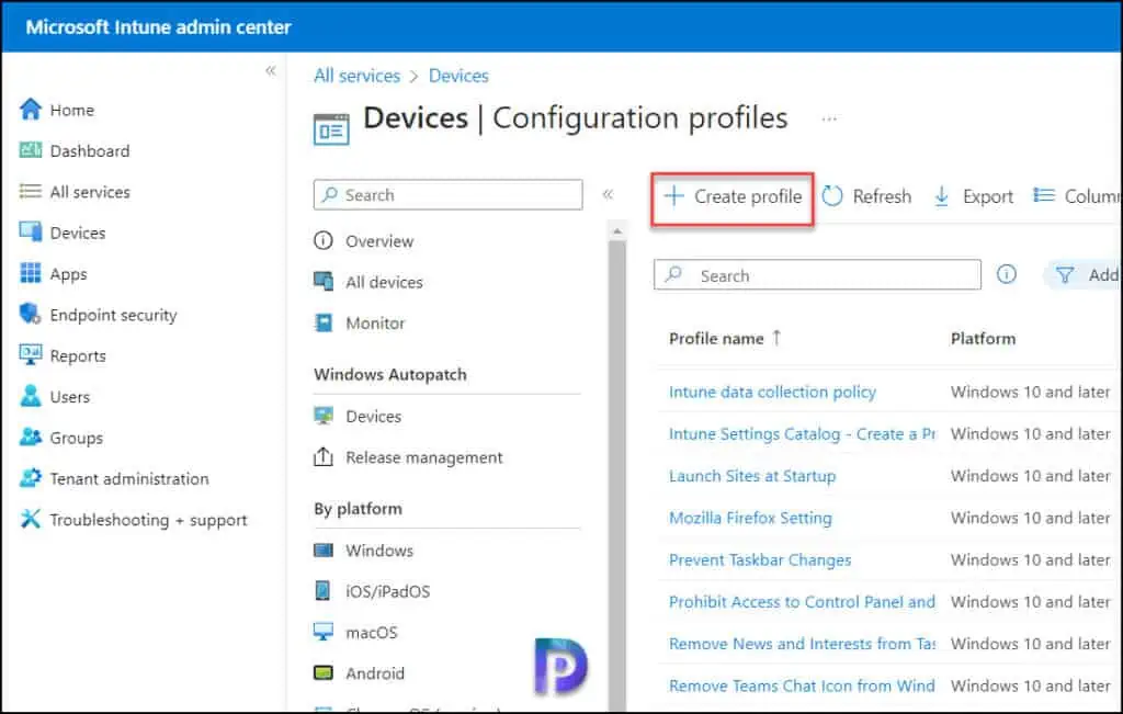 Create a Wi-Fi profile in Intune