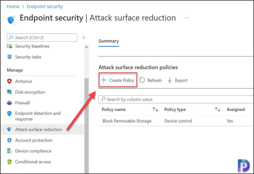 Create Attack Surface Reduction Rule in Intune