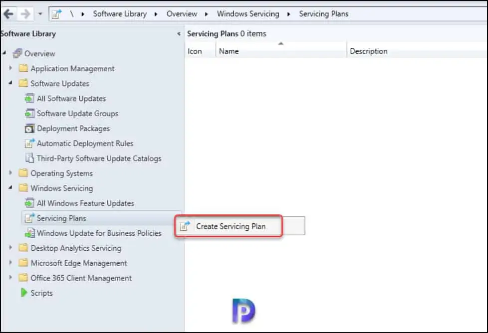 Create SCCM Windows 11 Servicing Plan