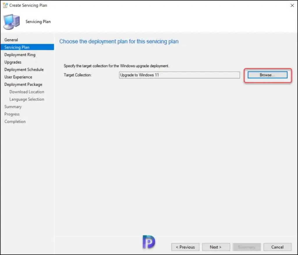 Create SCCM Windows 11 Servicing Plan