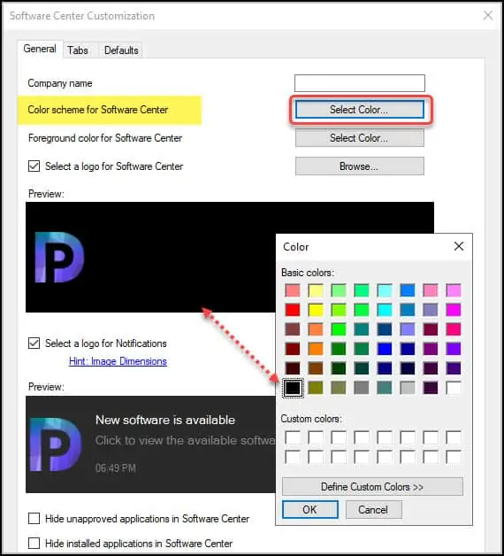 Customize ConfigMgr Software Center - Color Scheme for Software Center