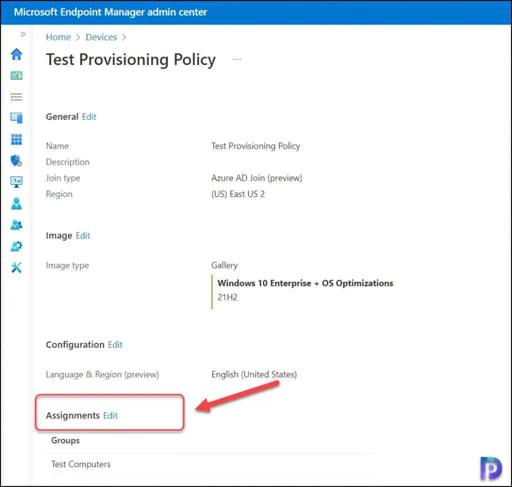 Remove Cloud PC Provisioning Policy Assignments