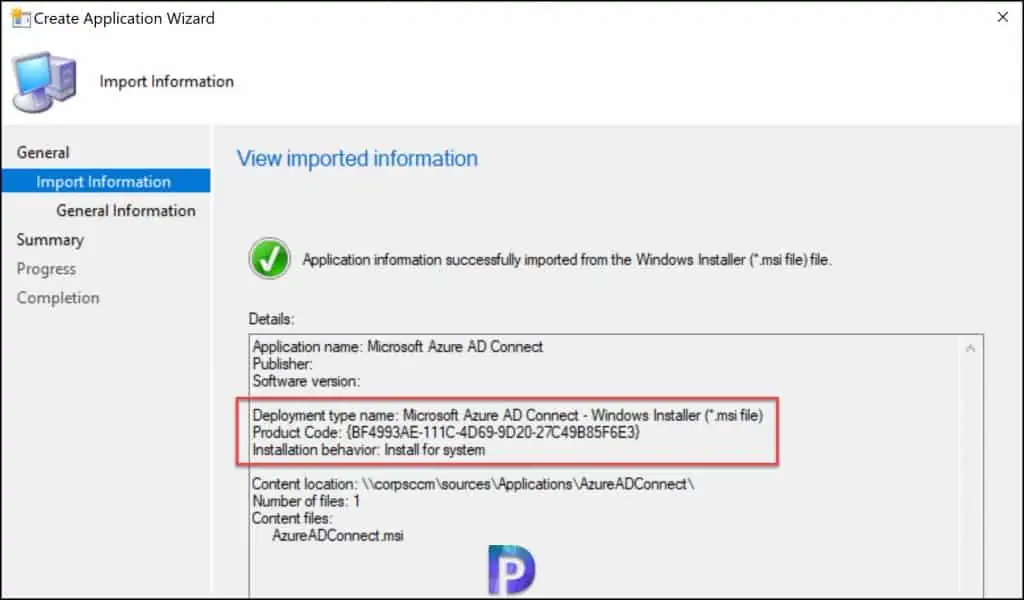 Create Azure AD Connect Application in SCCM