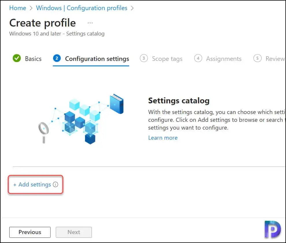 Intune Settings Catalog