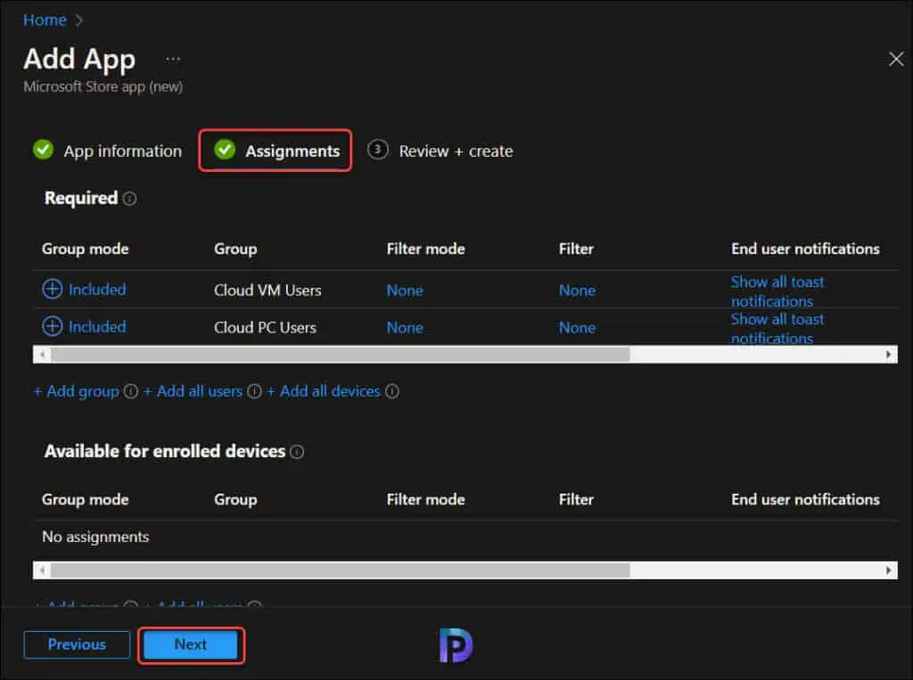 Assign Microsoft Store apps to users and devices