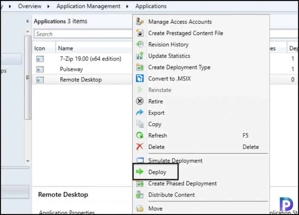 Deploy Remote Desktop Client using SCCM