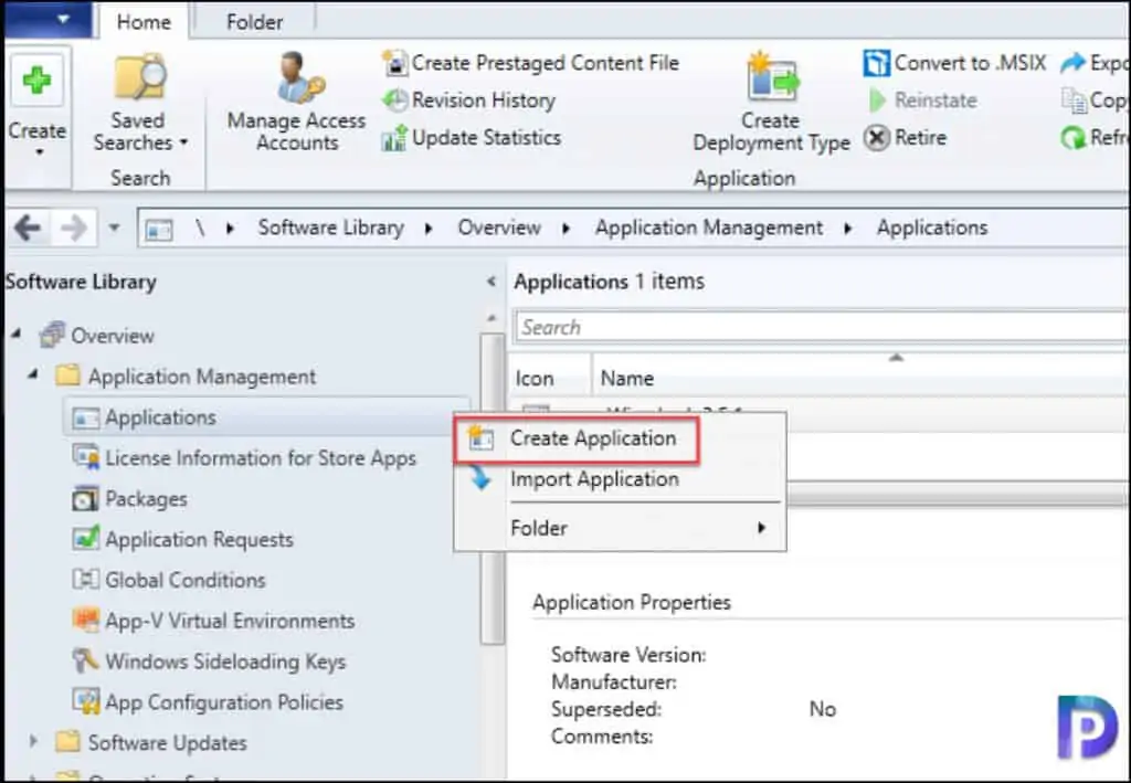 Add Windows Admin Center Application in SCCM