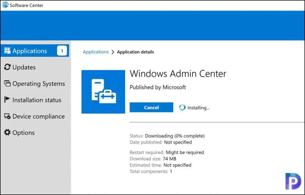 Deploy Windows Admin Center using SCCM