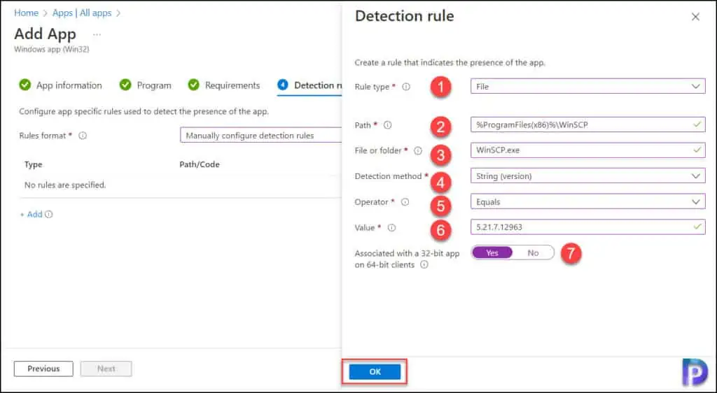 Add Detection Rule for WinSCP Deployment