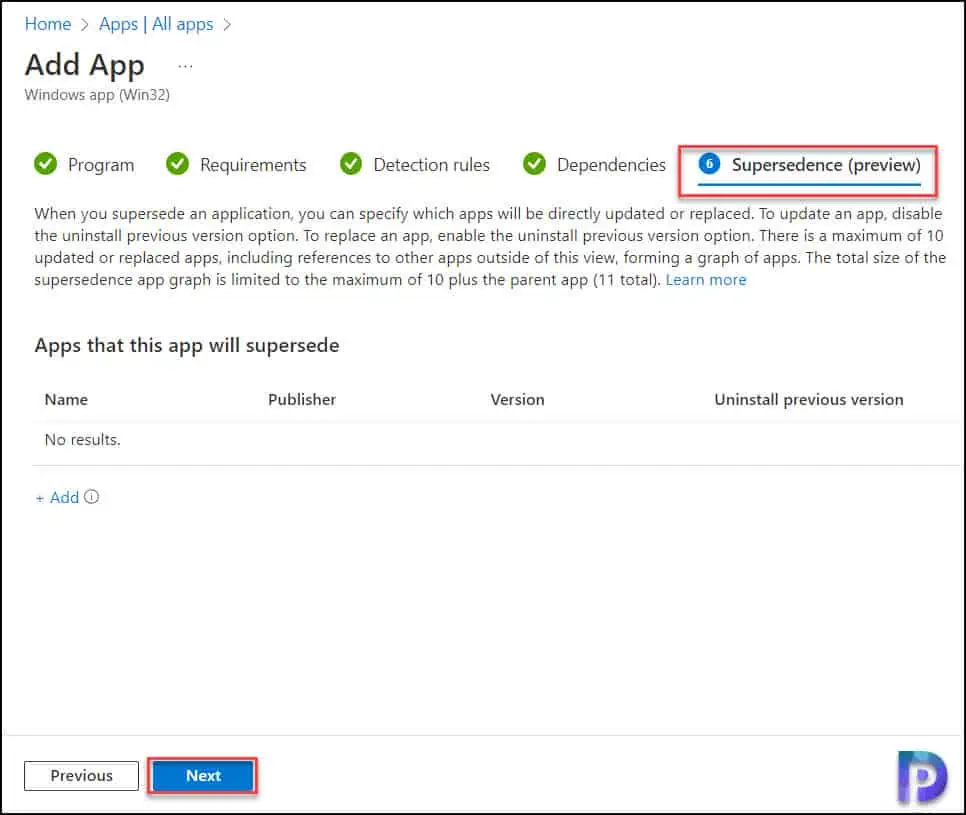 Configure the Dependencies and Supersedence | WinSCP Deployment Using Intune