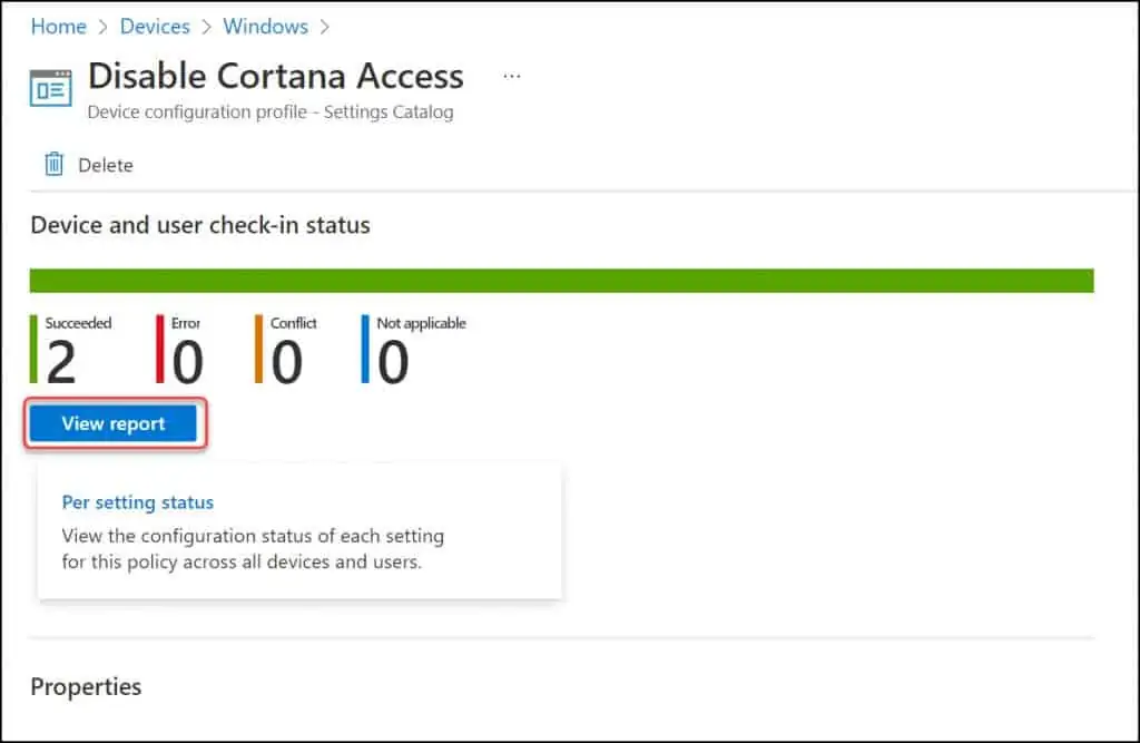 Monitor Intune Policy Assignment