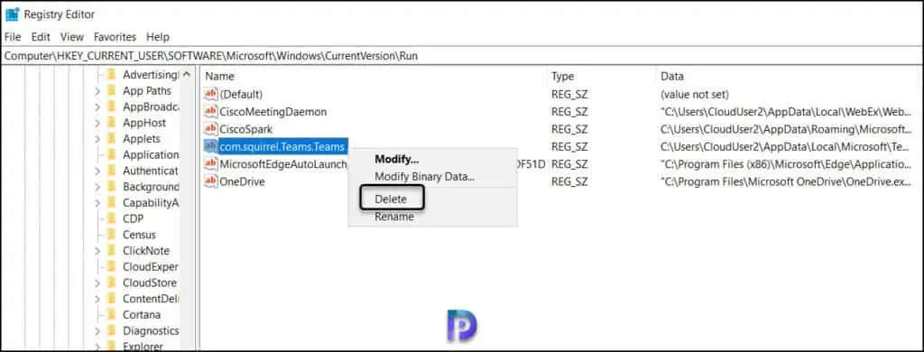 Prevent Microsoft Teams Auto Startup using Registry