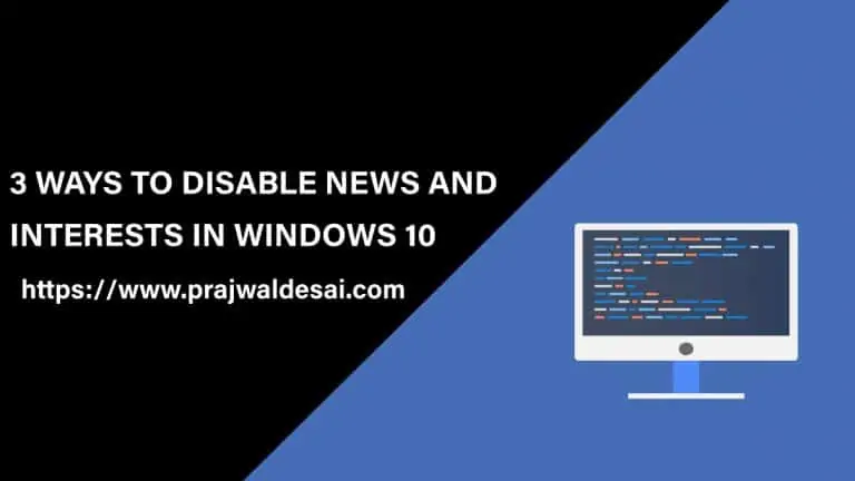 3 Easy Ways to Disable News and Interests in Windows 10