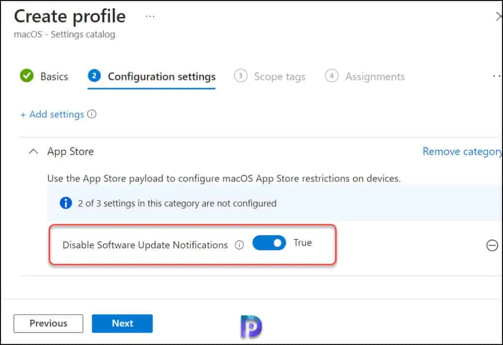 Disable Software Update Notifications on macOS Using Intune