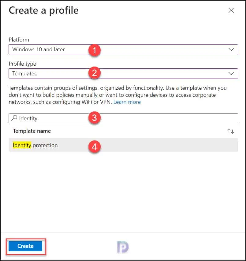Intune Identity Protection Template