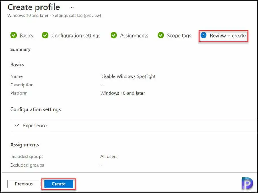 Disable Windows Spotlight Using Intune