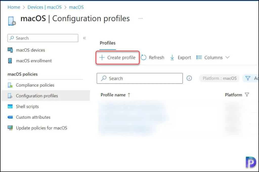 Create Configuration Profile in Intune | MacOS lock Screen Message