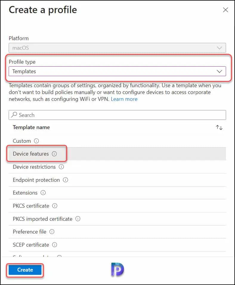 Create Configuration Profile in Intune | MacOS lock Screen Message