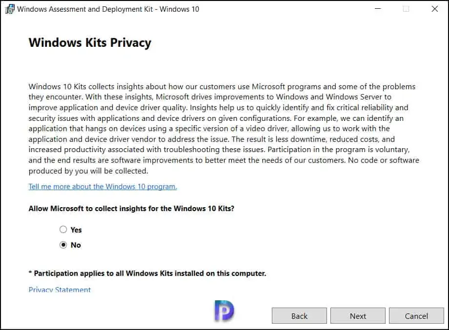 Install ADK for Windows Server 2022