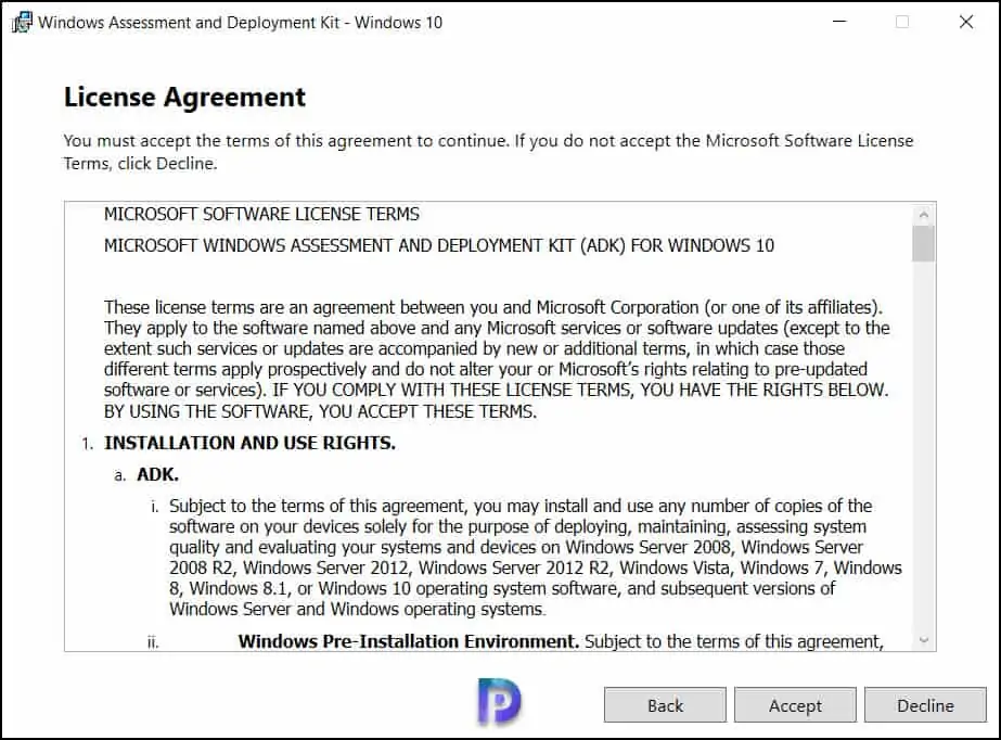 Windows Server 2022 ADK installation