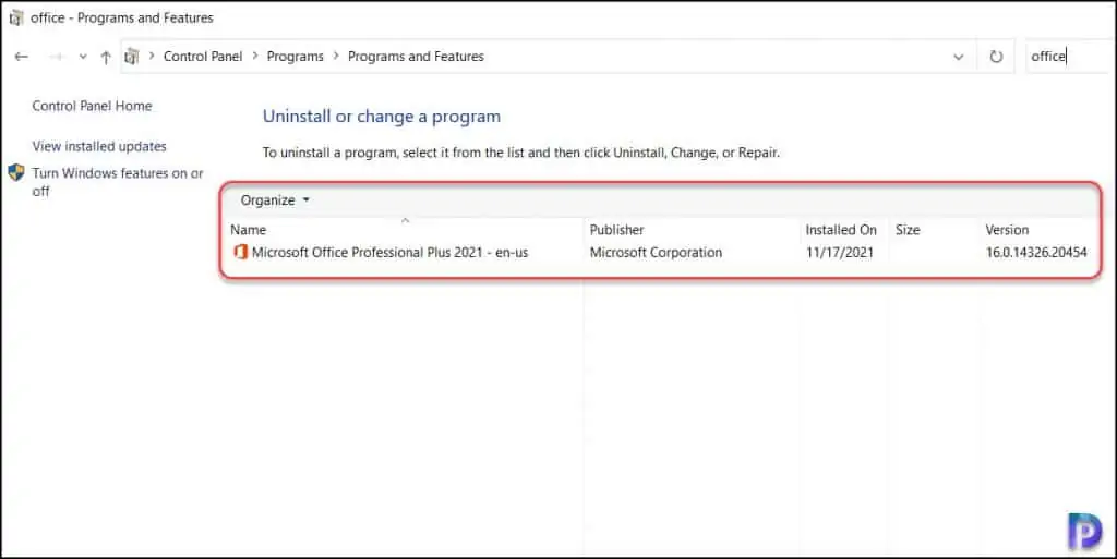 Check Office 2021 Install and Version
