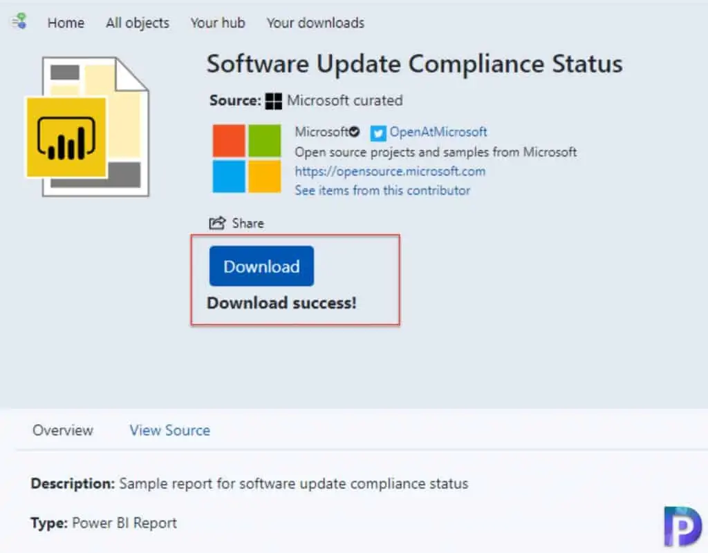 Download SCCM Power BI Reports from Community Hub