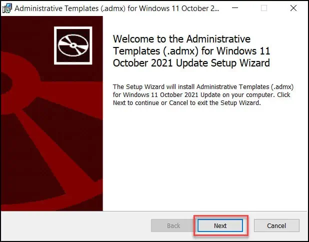 Install Administrative Templates for Windows 11