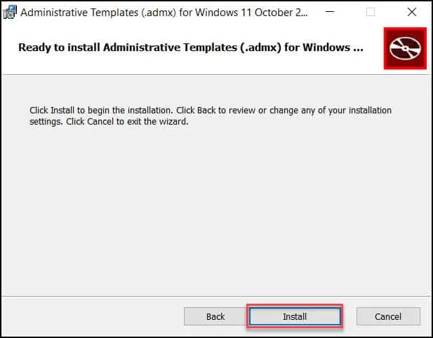 Install ADMX Templates for Windows 11 - Download Windows 11 Administrative Templates