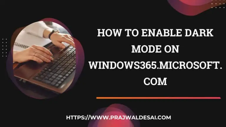 Enable Dark Mode on Windows365.microsoft.com | Cloud PCs