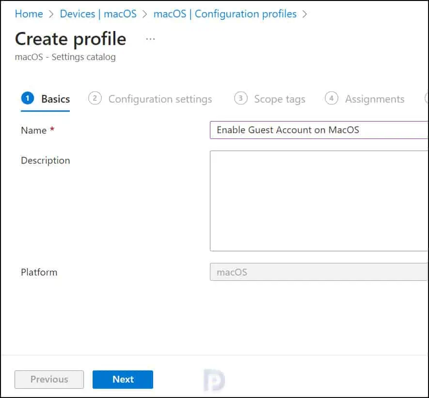 Enable Guest Account on MacOS using Intune