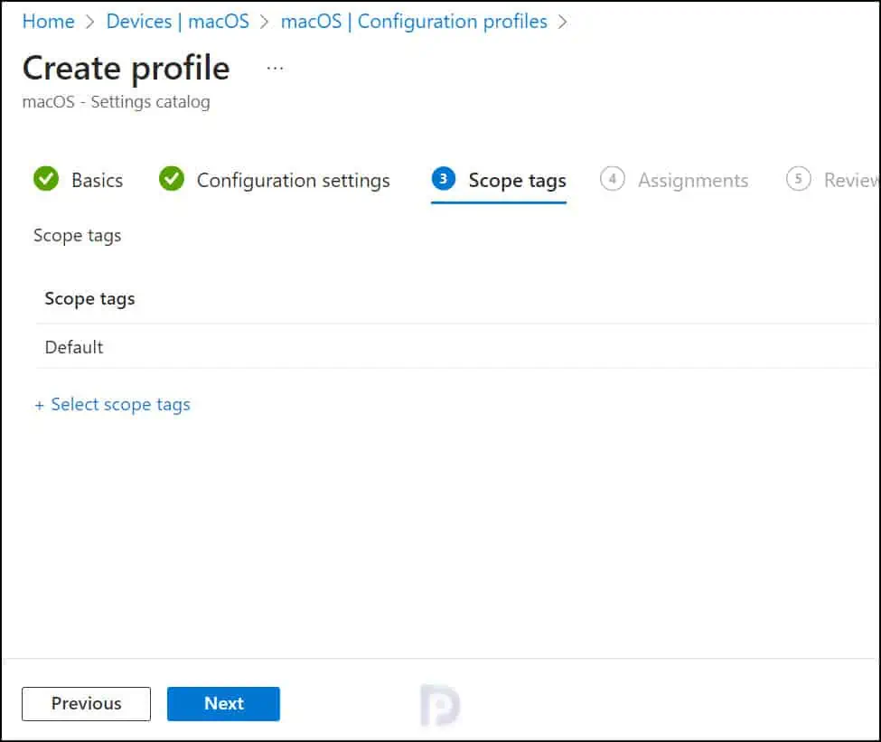 Specify Scope Tags in Intune