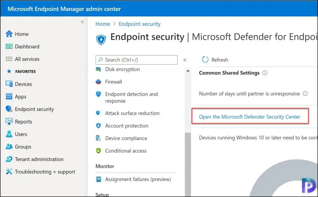 Enable Microsoft Defender for Endpoint in Intune