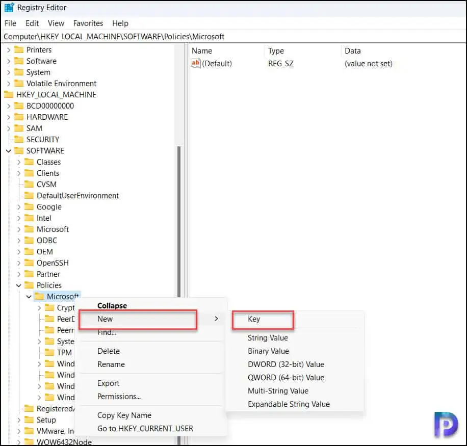 Disable widgets using Registry in Windows 11