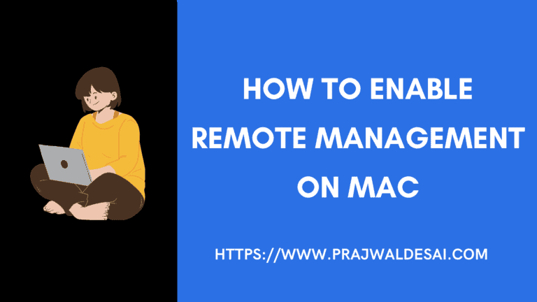 2 Best Ways to Enable Remote Management on Mac
