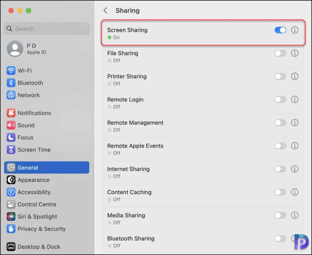 Enable Screen Sharing on MacOS using Intune