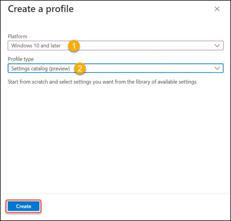 Enable Edge Startup Boost | Create Configuration Profile