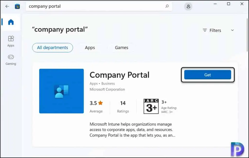 Download Company Portal App