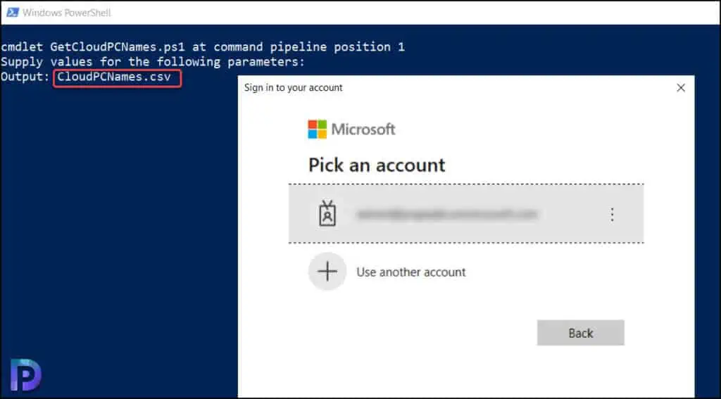 Export Windows 365 Cloud PC Names using PowerShell