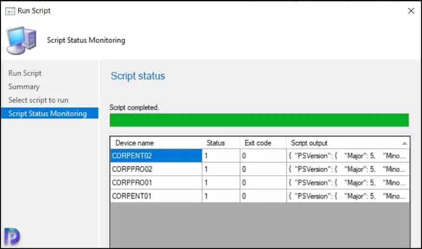 Find PowerShell Version using SCCM Scripts