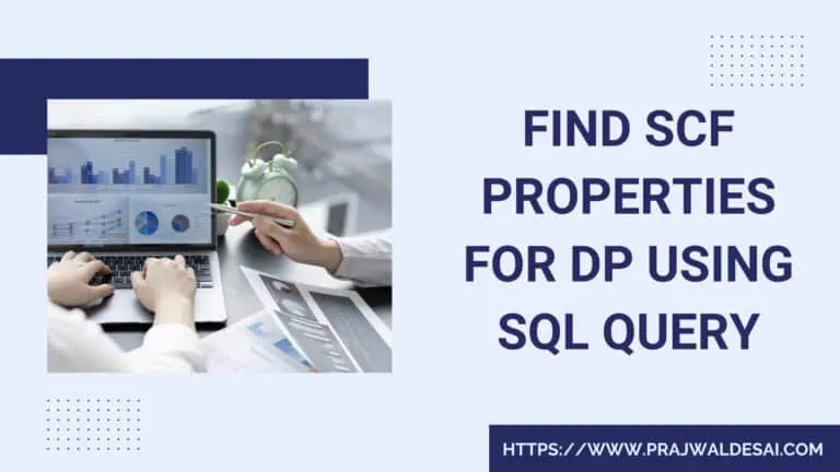 Find SCF Properties for SCCM DP using SQL Query