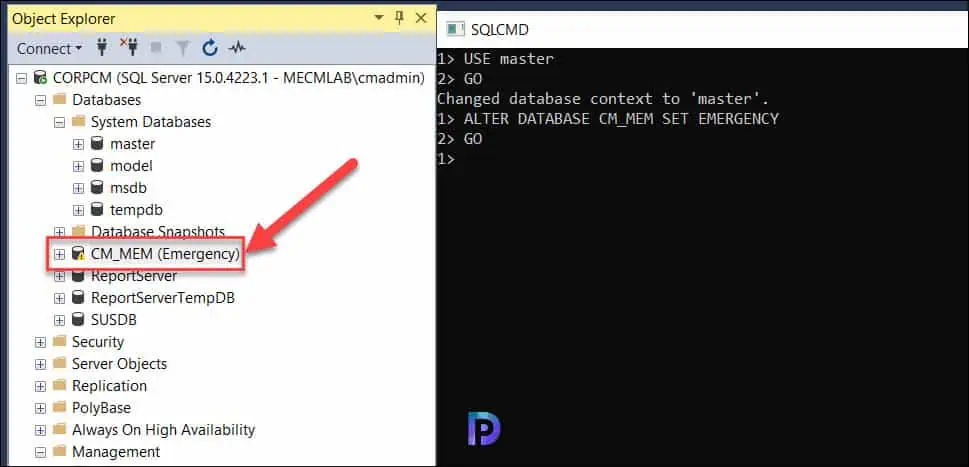 Fix ConfigMgr Database Suspect Mode Issue